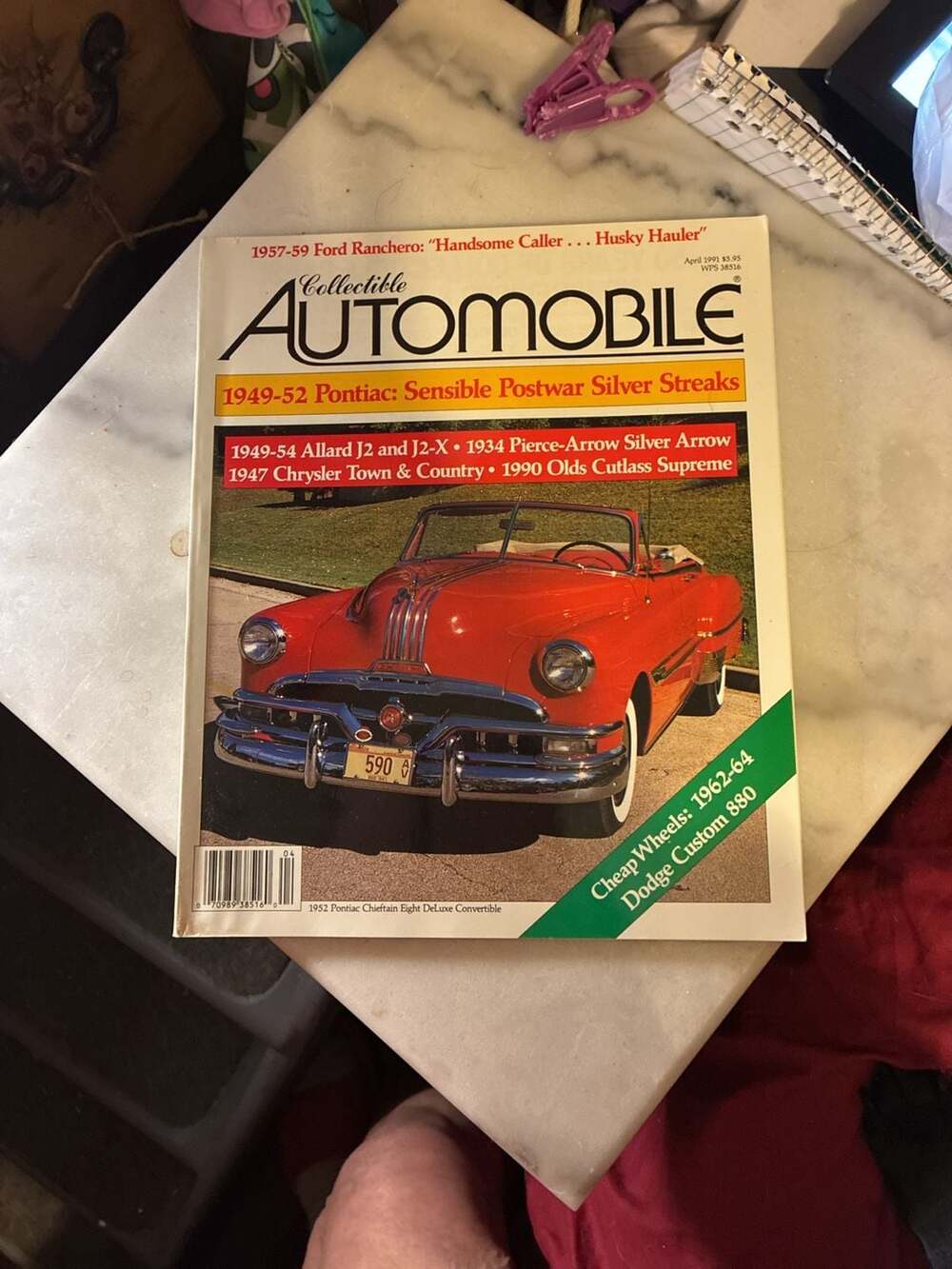 Collectible Automobile Magazine April 1991 1952 Pontiac Chieftain Eight DeLuxe C